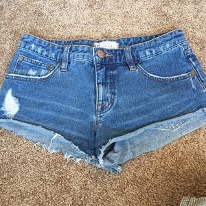 Free People Cutoff Distressed Shorts Jeans 24